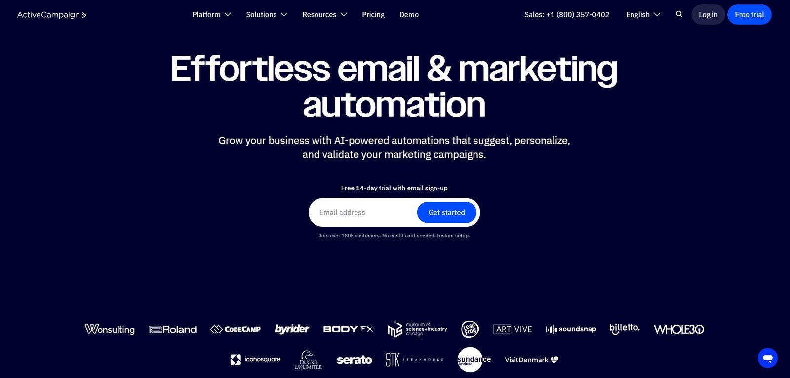 activecampaign email marketing tool